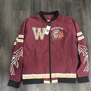 Burgundy Seminole Varsity Jacket